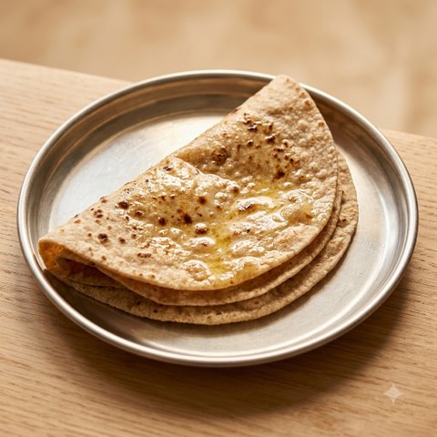 Butter Roti (Whole Wheat)