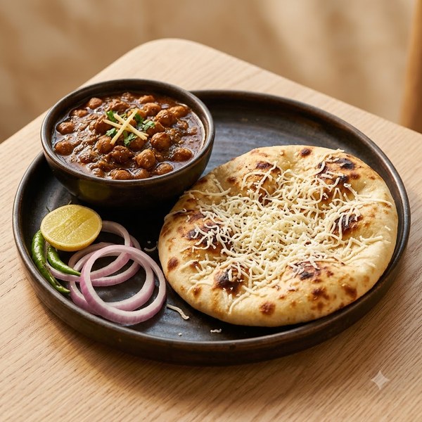 Cheese Chhole Kulcha