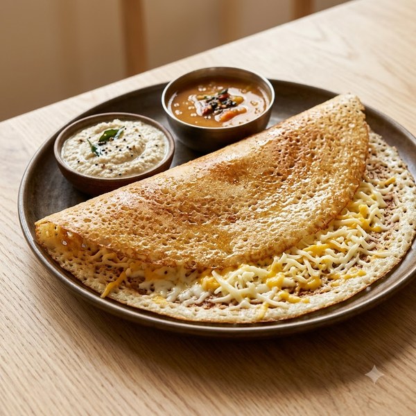 Cheese Plain Dosa - Oil