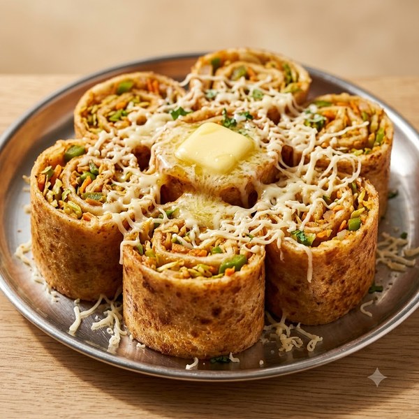 Cheese Spring Dosa - Butter