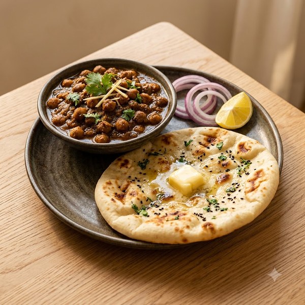 Chhole Kulcha Butter