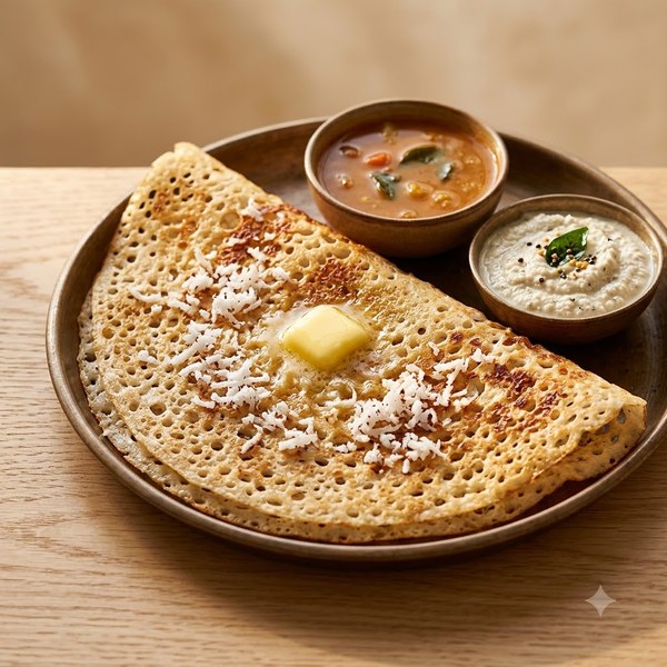 Coconut Rawa Masala Dosa - Butter