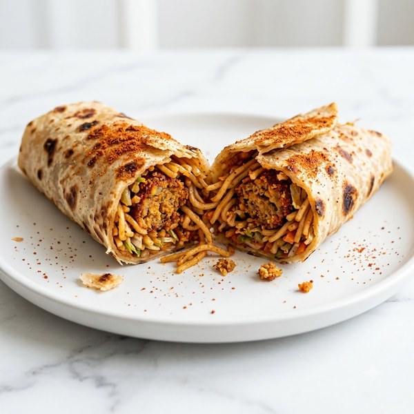 Manchurian Noodles Peri Peri Frankie - Regular