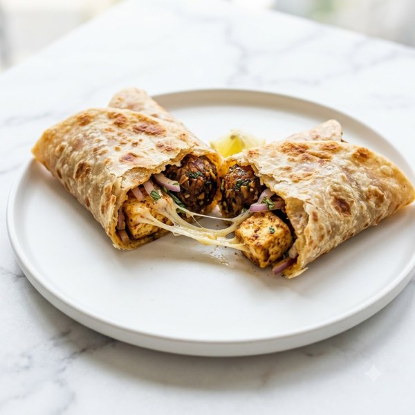 Manchurian Paneer Frankie - Cheese
