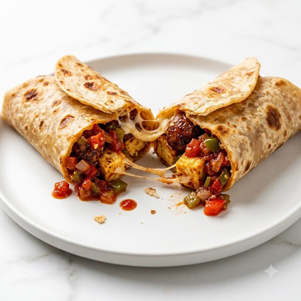Manchurian Paneer Salsa Spring Frankie - Cheese