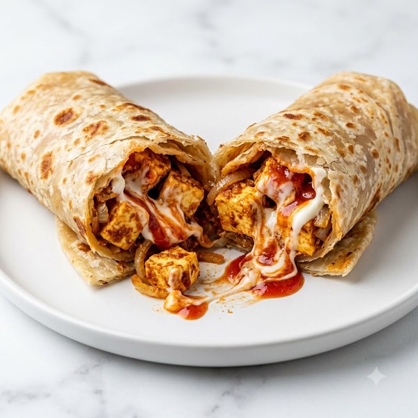 Paneer Schezwan Mayonnaise Frankie - Regular