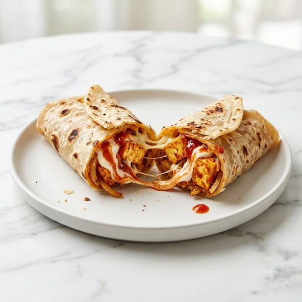 Paneer Schezwan Mayonnaise Frankie - Cheese