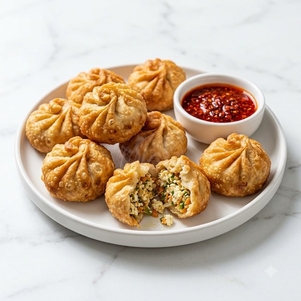 Fried Paneer Momos - 5pcs