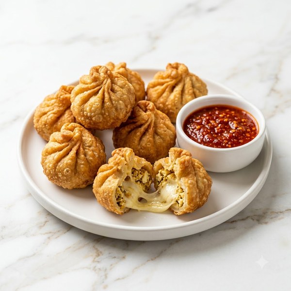 Fried Paneer Cheese Momos - 5pcs