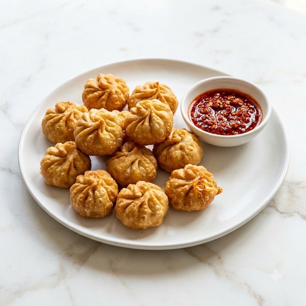 Fried Sp. Platter Momos - 5pcs