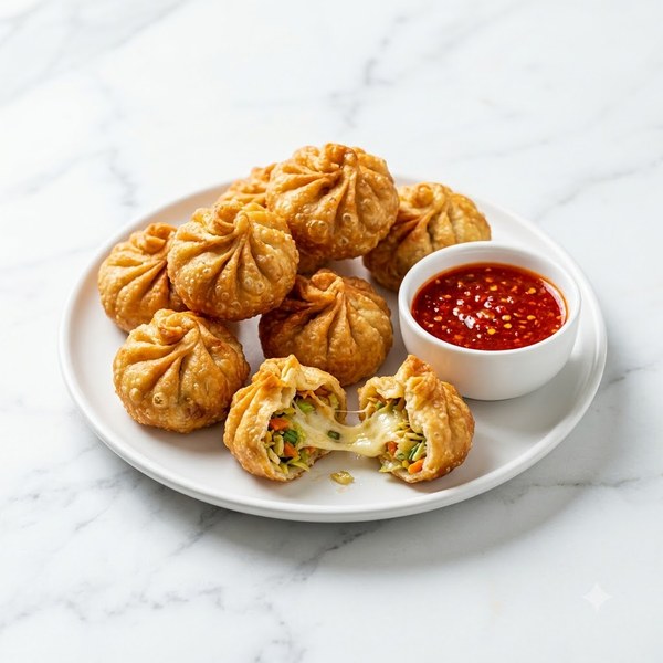 Veg Kurkure Momos - 5pcs