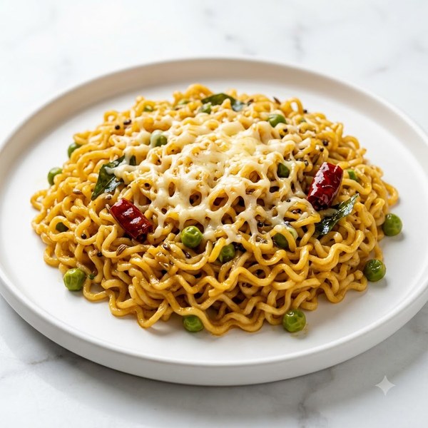 Veg Cheese Butter Tadka Maggi