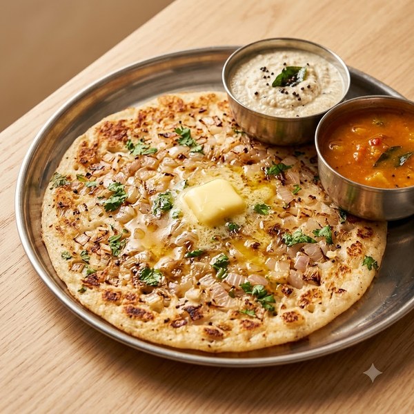 Onion Uttapam - Butter