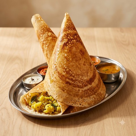 Paper Masala Dosa - Oil