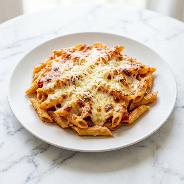 Baked Cheese Tadka Pasta