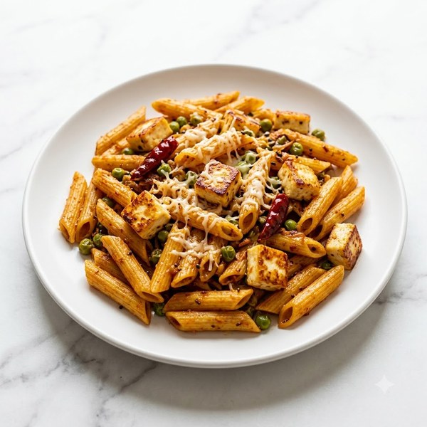 Paneer Cheese Tadka Pasta