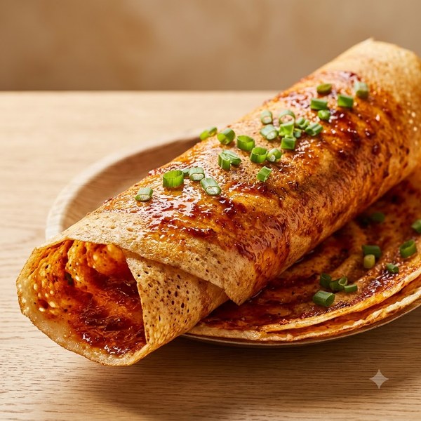Schezwan Plain Dosa - Oil